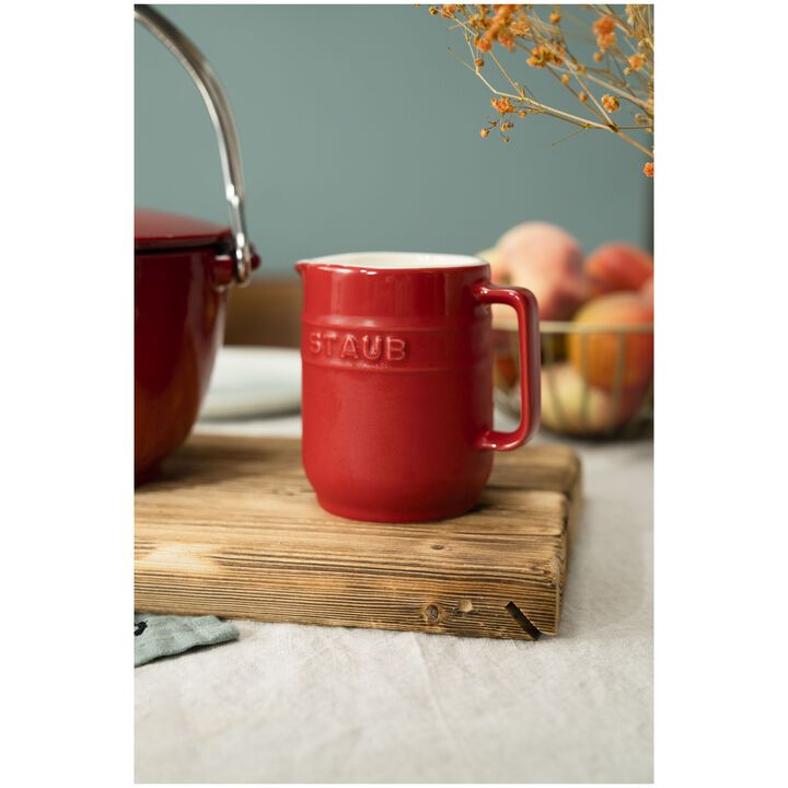 Ceramique, 250 ml ceramic Pitcher cherry, large 3