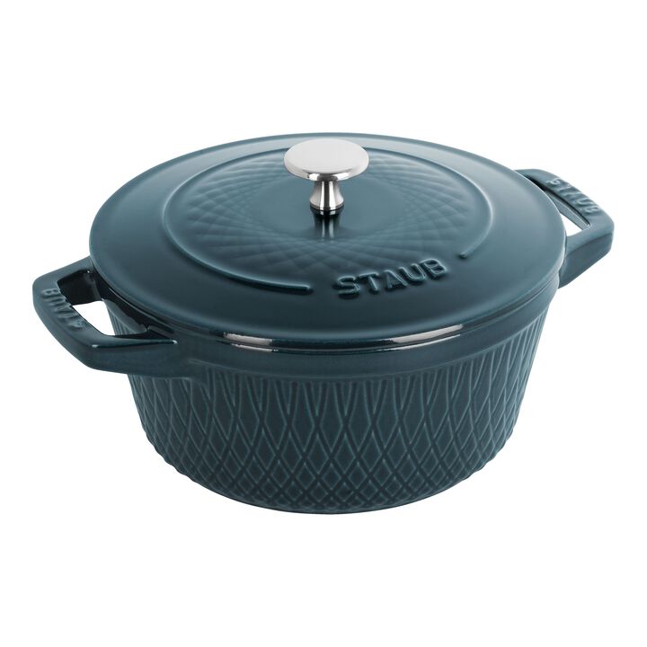 La Cocotte, Cocotte twister 24 cm, Rond(e), La Mer, Fonte, large 1