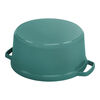Cast Iron, 7 qt, Round, Dutch Oven, Turquoise, small 5