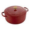 Bellamonte, Cocotte rotonda - 26 cm, rosso, small 1