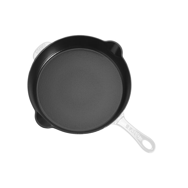 Cast Iron, 11-inch, Traditional Deep Skillet, Pure-white, large 3
