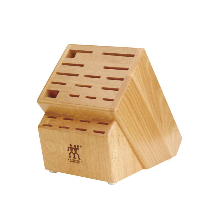 Storage, Beechwood, Hardwood Knife Block Empty, large 1