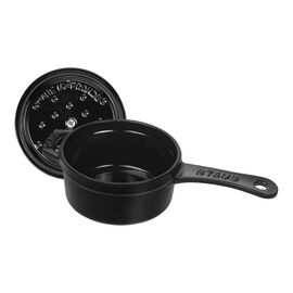 Cazo 10 cm, Hierro fundido, Negro