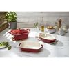Stoneware, 4-pc, Mixed Baking Dish Set, cherry, small 9