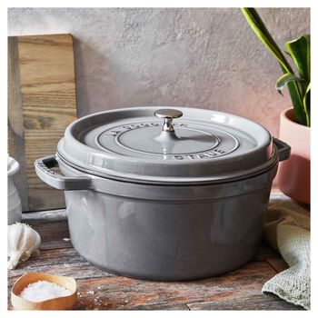 D&ouml;k&uuml;m Tencere | Grafit Gri | 26 cm | 5,25 l | yuvarlak,,large 2
