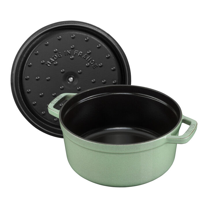 La Cocotte, Cocotte 28 cm, redondo, Verde seco, Ferro fundido, large 3