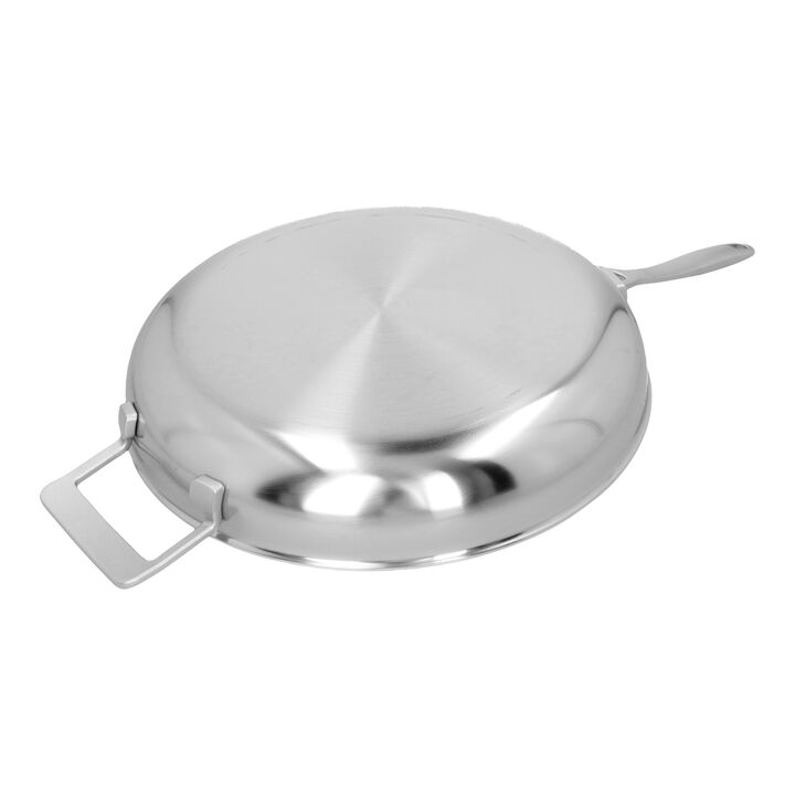 Industry 5, 12.5-inch, 18/10 Stainless Steel, Fry Pan With Helper Handle, large 4
