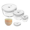 Fresh & Save BOWLS, 真空保存ボウル,セラミックボウル マカロンピンク セット, small 1