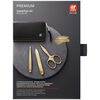 PREMIUM, 3-pcs Calf leather  Manicure Case black, small 7