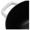 La Cocotte, 4.8 l cast iron round Essential French Oven with Snake Lid, pure-white, small 5