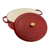 Bellamonte, Cocotte 37 cm, Ovale, Rouge, Fonte, small 3
