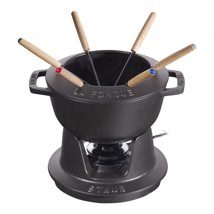 Specialities, 18 cm Cast iron Fondue Set black, large 1