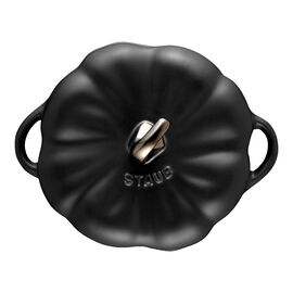 Cocotte 15 cm, abóbora, Preto, Cerâmica