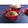 Stoneware, 3-pc, Mini Round Dutch Oven Set, cherry, small 7