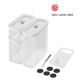 CUBE-set, M / 5-delig, transparant-wit