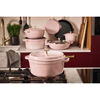 Cast Iron, 5.5 qt, Round, Cocotte, Pink Peony - Factory Second, small 2