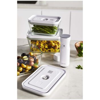 Vakumlu Saklama Kabı Seti, S/M/L / 3-par&ccedil;a, Borosilikat Cam, Gri,,large 5