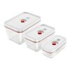 Fresh & Save, Set di contenitori sottovuoto, 3-pz. / S/M/L, rosso, Vetro&nbsp; &nbsp;, small 1