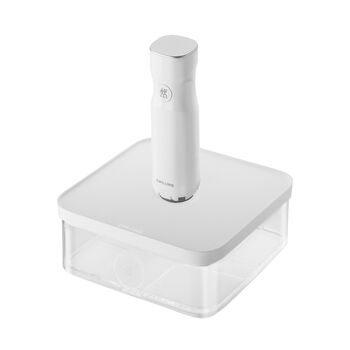 CUBE Saklama Kabı L / 21 cm, şeffaf-beyaz,,large 4