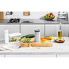 Fresh & Save, Vakuum Beholders&aelig;t med Rivejern og Spiralizer, 5-dele/ S/M/L, Gr&aring;, Plastik/ Glas, small 4
