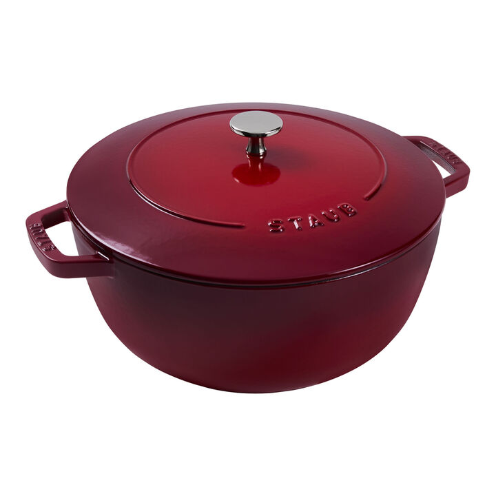 Cast Iron, 5 qt, Essential French Oven, cherry, large 1