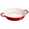 Stoneware, 9-inch, Pie dish, cherry, small 1