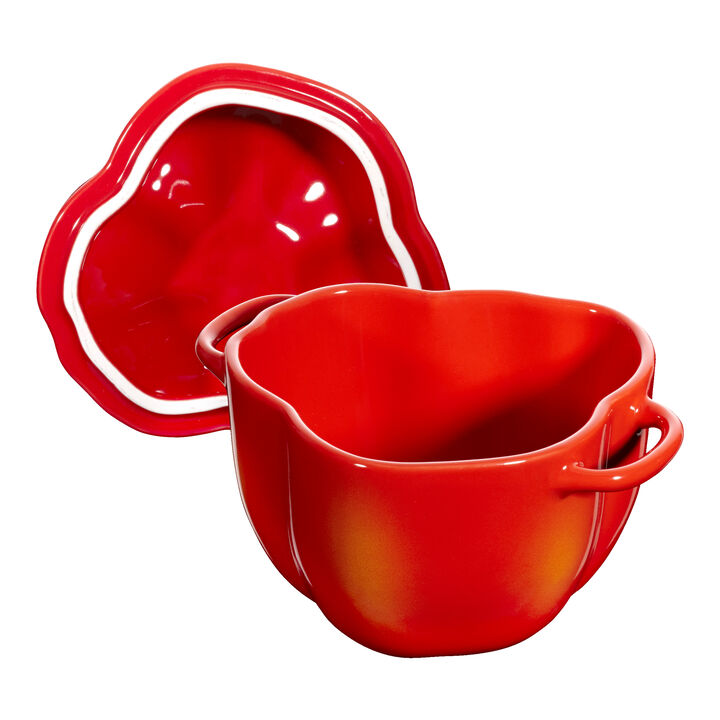Ceramique, Cocotte 11 cm, pimineto, Naranja-rojo, Cerámica, large 2