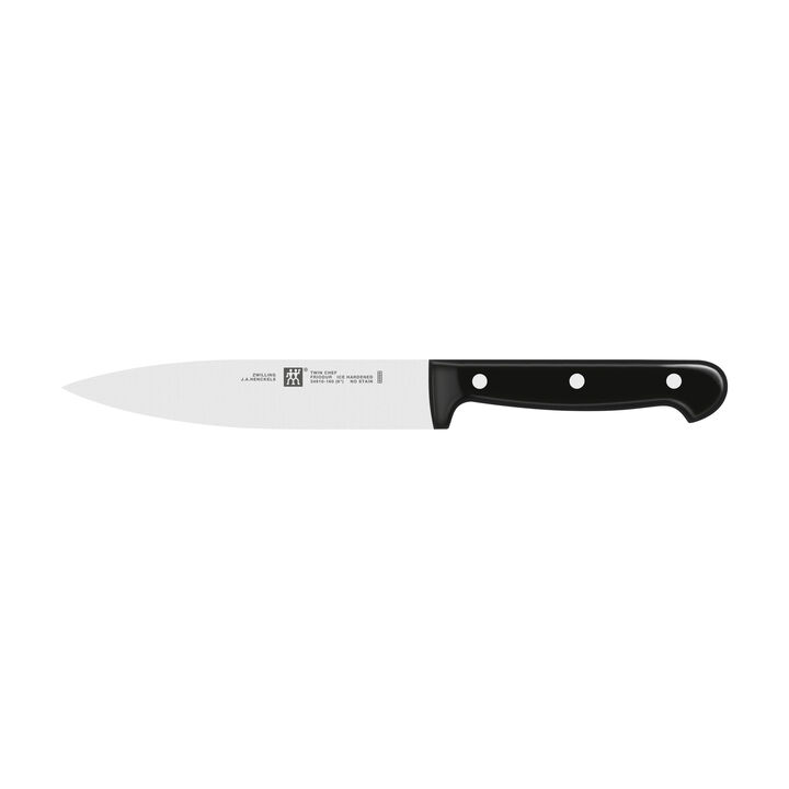 TWIN Chef 2, Messer & Messerblock Set, 5-tlg. / 10/16/20/30 cm, Schwarz/Braun, Sonderschmelze/Bambus, large 3