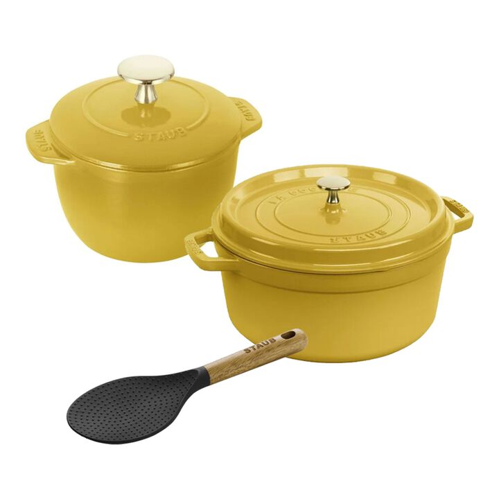 Cocotte and Rice Cocotte Set - Citron, large 1