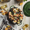 Cast Iron, 6.25 qt, Wide Oval Dutch Oven, basil - Factory Second, small 7