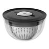 Fresh & Save, Salladsset med tillbeh&ouml;r, 14-st. / S/M/L, svart / gr&aring;, rostfritt st&aring;l / glas, small 2