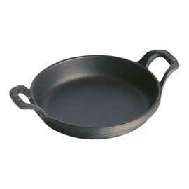 Plat à four 20 cm, Rond, Noir
