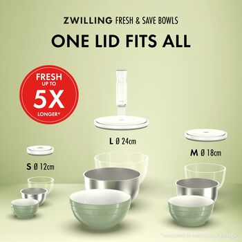 Vacuum bowl L / 24 cm, Cam, şeffaf,,large 7