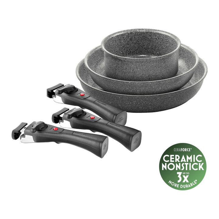 Torre, Stegepandesæt, 6-dele, Aluminium, Keramisk non-stick belægning, large 1