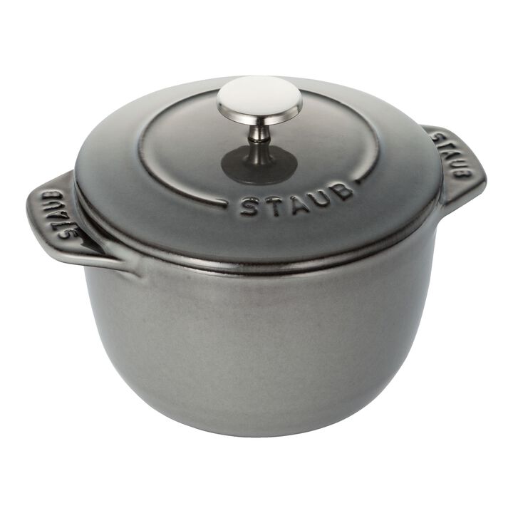 La Cocotte, 12 cm round Cast iron Rice Cocotte graphite-grey, large 1