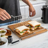 ENFINIGY, Kurzschlitztoaster, Sandwichzange & Br&ouml;tchenaufsatz Set, 4-tlg., Wei&szlig;/Silber, Stahl, small 2