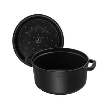 D&ouml;k&uuml;m Tencere | Siyah | 24 cm | 3,7 l | yuvarlak,,large 8