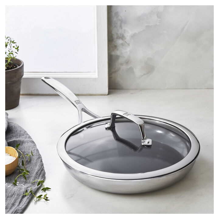 Energy Plus, 2-pc, Non-stick, Fry Pan With Lid Ceramic Coating, large 3