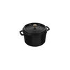La Cocotte, Cocotte tief 24 cm, rund, Schwarz, Gusseisen, small 8