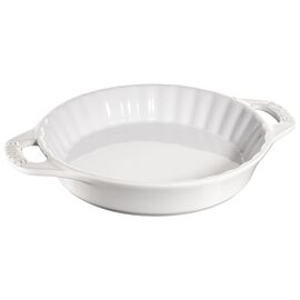 Tarte-Form 24 cm, rund, Weiß, Keramik