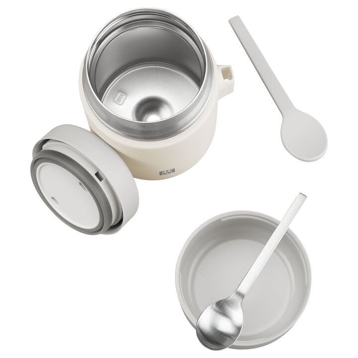 Thermo Plus, Food jar, 600 ml, stainless steel, Cream, large 4