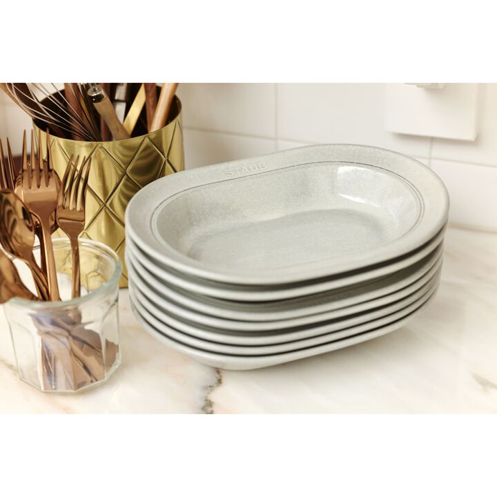 Dining Line, オーバルプレート 25 cm, セラミック, カンパーニュ, large 4