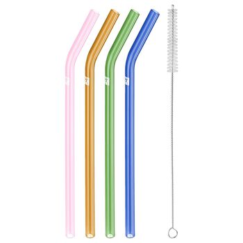 Renkli Cam Pipet - Kıvrımlı,,large 1