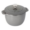 La Cocotte, 1.75 l cast iron round Rice cocotte, graphite-grey, small 1