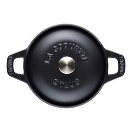 La Coquette 12 cm, Rond(e), Noir mat