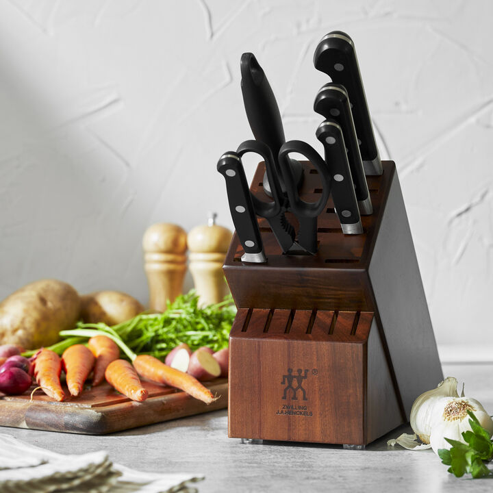 Professional S, 7-pc, Knife block set, acacia, large 2