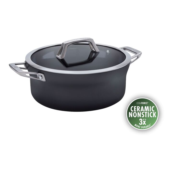 Motion Ceramic, 4.75 l aluminum stew pot ceramic coating, large 1