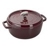 Cast Iron, 6 qt, Pig, Cochon Shallow Wide Round Dutch Oven, Grenadine, small 1