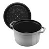 La Cocotte, Gryta Djup 24 cm / 4,75 l, Rund, Grafitgr&aring;, Gjutj&auml;rn, small 4