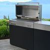 Flammkraft Model D, Propane gas grill, deep umbra, small 8